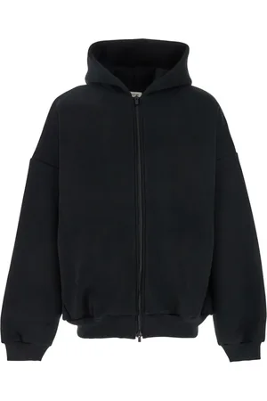 FEAR OF GOD Sweatshirts & Hoodies, Herr, S, Bomull, Svart Full Zip Hoodie Sweaters