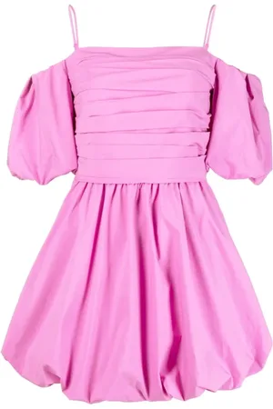 Simkhai Klänning, Dam, M, Bomull, Puffärm Mini Klänning i Rosa