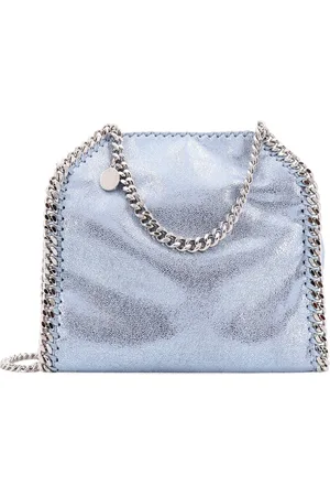 Stella McCartney Väska, Dam, ONE Size, Läder, Blå Kedjetaske Veganskt Läder