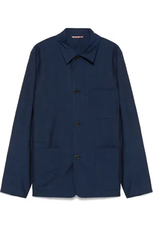 Paul Smith Jacka, Herr, XL, Blå Knäppt Jacka Bröstficka
