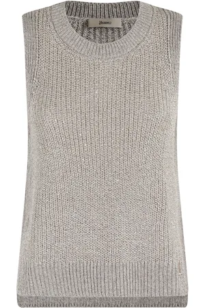 HERNO Topp, Dam, S, Glitterstickad Väst