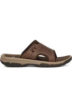 Teva Skor, Herr, 44 1/2 EU, Läder, Brun läder herrsandal