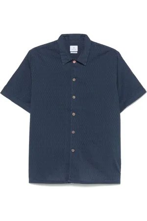 Paul Smith Skjorta, Herr, M, Blå Knappad Skjorta Korta ärmar