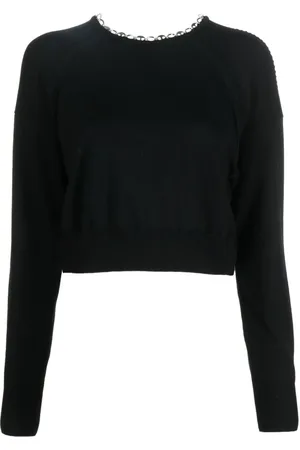 Paco rabanne Stickade tröjor & koftor, Dam, L, Sweatshirts