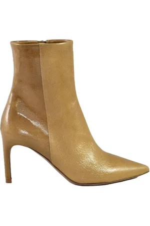 ROBERTO DEL CARLO Skor, Dam, 36 EU, Läder, Läder Ankelkänga med 7cm Klack