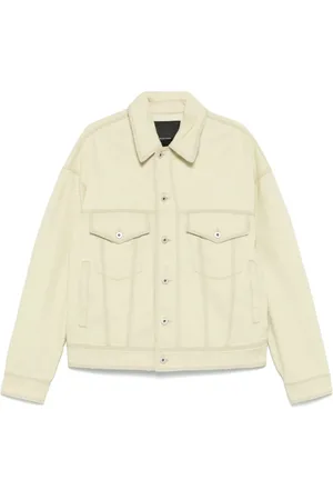Federico Cina Jacka, Herr, M, Denim, Ljusgrön Knappjacka