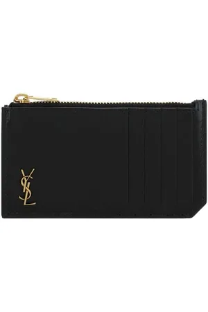 Saint Laurent Accessoarer, Herr, ONE Size, Ikonisk Korthållare med Myntfack