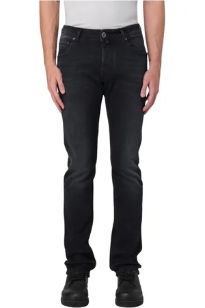 Jacob Cohen Jeans, Herr, W38, Svarta Jeans för Män