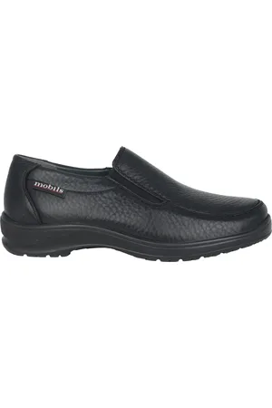 Mephisto Skor, Herr, 40 EU, Läder, Bred passform Loafer i svart läder