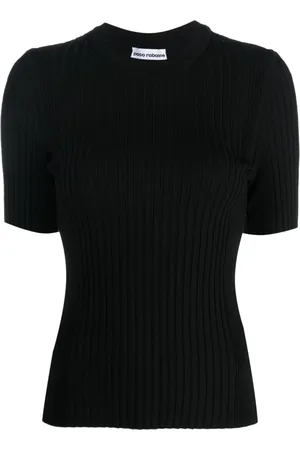 Paco rabanne Stickade tröjor & koftor, Dam, L, Nylon, Elegant Svarta Damkardiganer
