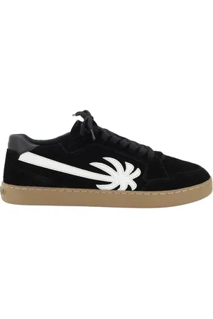 Palm Angels Skor, Herr, 40 EU, Mocka, Kontrast Logo Mocka Sneakers