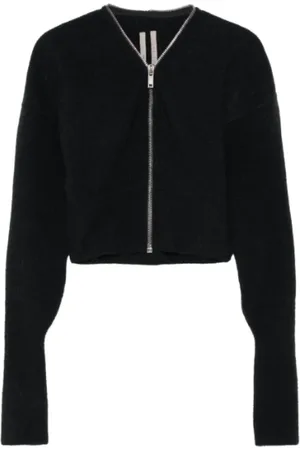 Rick Owens Stickade tröjor & koftor, Dam, L, Batwing Stickad Jacka