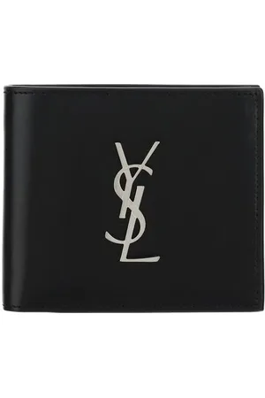 Saint Laurent Accessoarer, Herr, ONE Size, Präglad Monogram Kalvskinn Plånbok