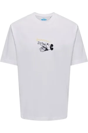 Only & Sons Topp, Herr, M, Bomull, Disney Life Relax Short Sleeve Tee