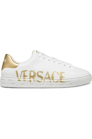 VERSACE Skor, Herr, 42 EU, Vita Sneakers för en stilren look