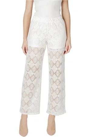 JACQUELINE DE YONG Byxor, Dam, S, Vita Slip-On Byxor med Elastan