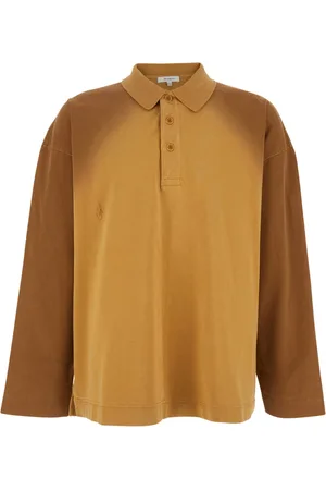 J.W.Anderson Topp, Herr, S, Bomull, Brun Polotröja med Logodetalj