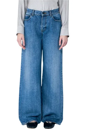 The Row Jeans, Dam, W26, Bomull, Vida jeans med vida ben