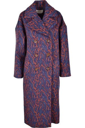 ULLA JOHNSON Kappa, Dam, M, Polyester, Yllekappa med dubbelknäppning