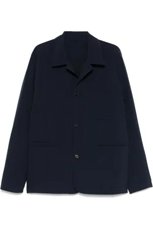 Paul Smith Jacka, Herr, L, Blå Knappjacka med Fickor
