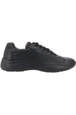 Prada Skor, Herr, 39 1/2 EU, Läder, Strukturerade Läder Sneakers