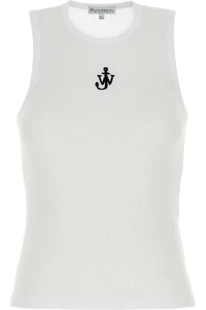J.W.Anderson Topp, Dam, S, Bomull, Vit Bomull Tank Top