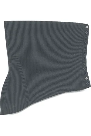 Paloma Wool Topp, Dam, L, Axelbandslös knapp-front topp i grå