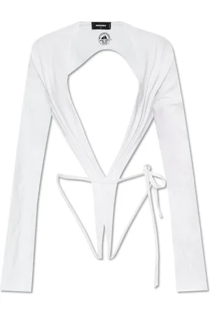 Dsquared2 Topp, Dam, 2Xs, Bomull, Långärmad body