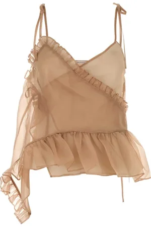 Cecilie Bahnsen Topp, Dam, S, Organza, Antikrosa Organza Alessandra Topp