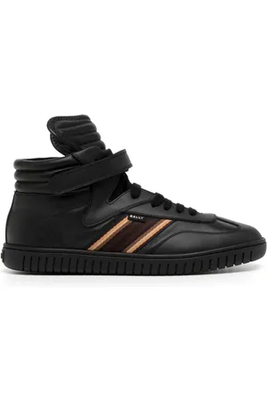 Bally Skor, Herr, 43 EU, Läder, Svarta Casual Stängda Platta Sneakers