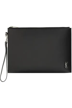 Saint Laurent Väska, Herr, ONE Size, Läder, Läder iPad Hållare med Dragkedja Stängning