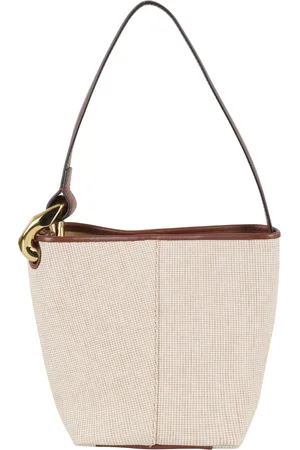 J.W.Anderson Väska, Dam, ONE Size, Läder, Canvas Hinkväska med Läderkant