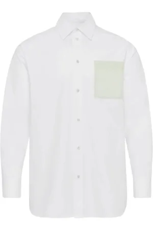 J.W.Anderson Skjorta, Herr, L, Bomull, Patch Pocket Shirt Contrast