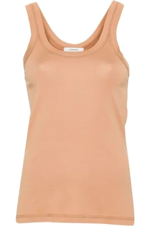 LEMAIRE Topp, Dam, L, Burnt Sand Rib Tank Top