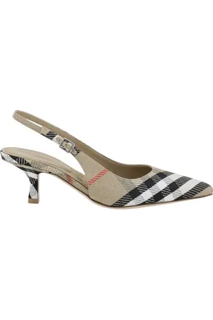 Burberry Skor, Dam, 38 EU, Elegant Slingback Pumps
