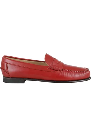 SEBAGO Skor, Dam, 40 1/2 EU, Läder, Röd läder mockasin Danielle Pop