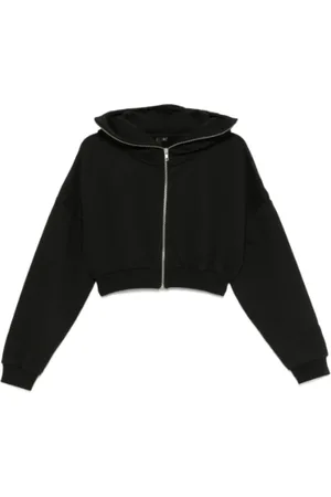 Entire Studios Sweatshirts & Hoodies, Dam, XS, Bomull, Kort Zip Hoodie