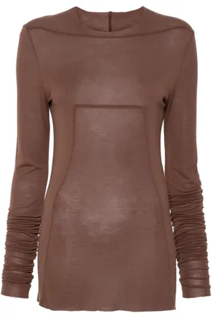 Rick Owens Topp, Dam, S, Stilren topp med unik halslinje