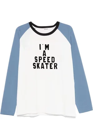 BODE Topp, Herr, L, Vit Crew Neck Raglan Ärm T-shirt