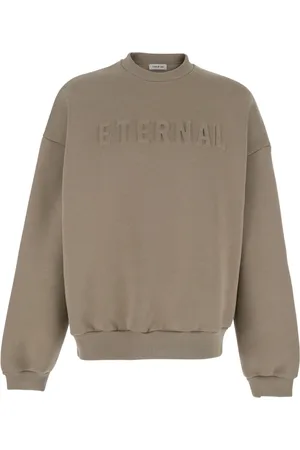 FEAR OF GOD Sweatshirts & Hoodies, Herr, M, Bomull, Eternal Crewneck Sweater med Brodyr