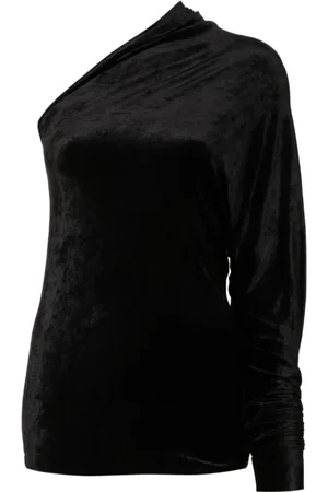 Rick Owens Blusar & Skjortor , Dam, L, Stilren och elegant svart topp