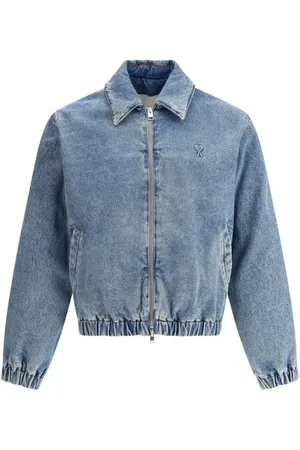Ami Jacka, Herr, L, Denim, Denimjacka med dubbel dragkedja