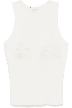 MAGDA BUTRYM Topp, Dam, S, Cream Stickat Top
