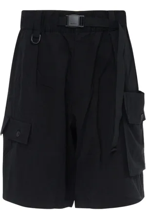 Y-3 Shorts, Herr, M, Svarta Twill Shorts Jd3521