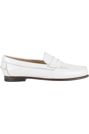 SEBAGO Skor, Dam, 42 EU, Läder, Vit Läder Moccasin Danielle Pop