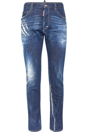 Dsquared2 Jeans, Herr, L, Denim, Klassiska Denim Jeans för Män