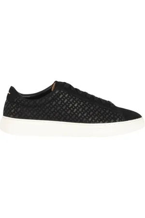 HUGO BOSS Skor, Herr, 43 EU, Läder, Lädersneakers med Gummisula