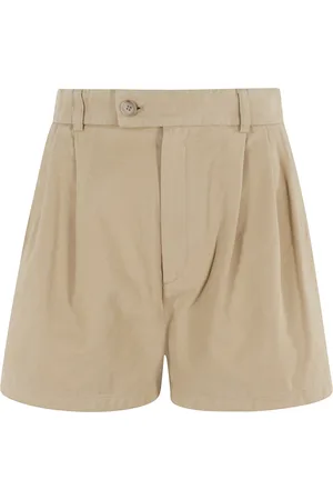 Filippa K Shorts, Dam, M, Bomull, Veckad hög midja shorts Kamel