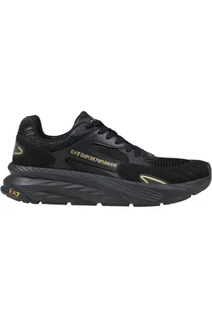 EA7 Skor, Herr, 42 EU, Polyester, Bicolor Polyester Sneaker Kollektion Herr Stil