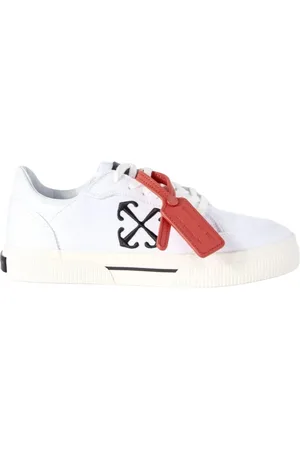 OFF-WHITE Skor, Dam, 36 EU, Bomull, Låga vulkaniserade canvas sneakers